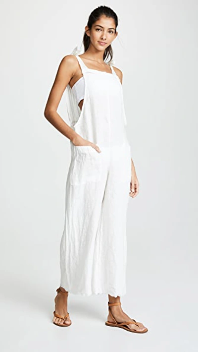 Shop 9seed Latigo Cropped Overalls White