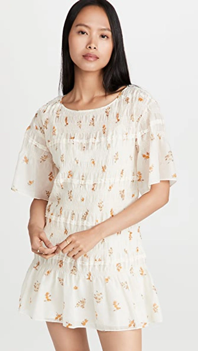 Shop Rebecca Taylor Ines Smocked Dress