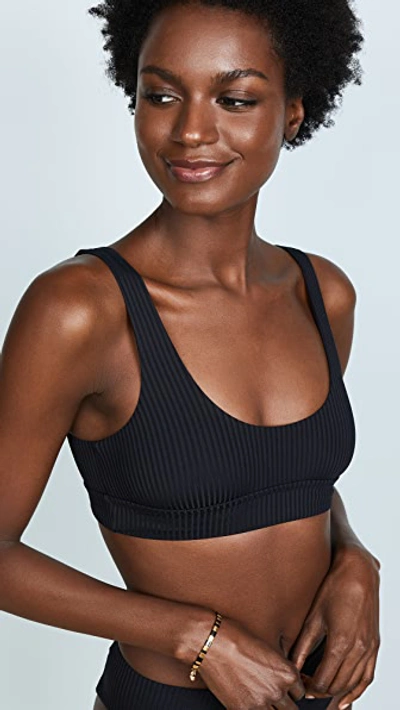 Shop Vitamin A Sienna Tank Bikini Top Black