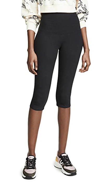 Shop Yummie Talia Capri Leggings In Black