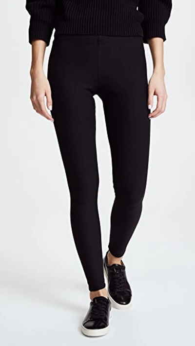 Shop Plush Fleece Lined Leggings Black