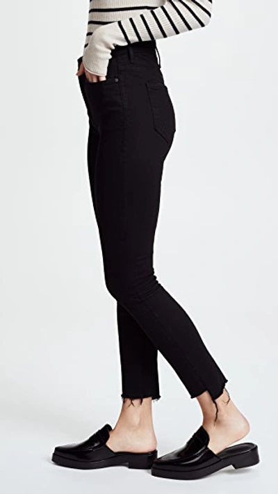 Shop Mother The Stunner Step Hem Ankle Jeans In Not Guilty