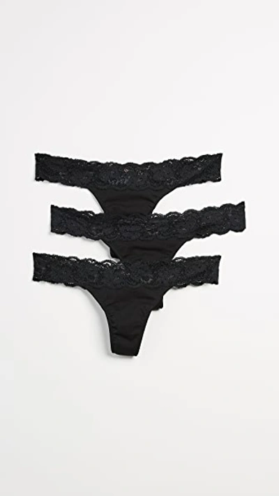 Shop Cosabella Maternity Thong 3 Pack Black/black/black