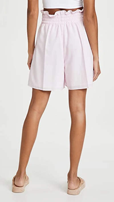 Shop Adeam Heather Shorts In Cherry Blossom