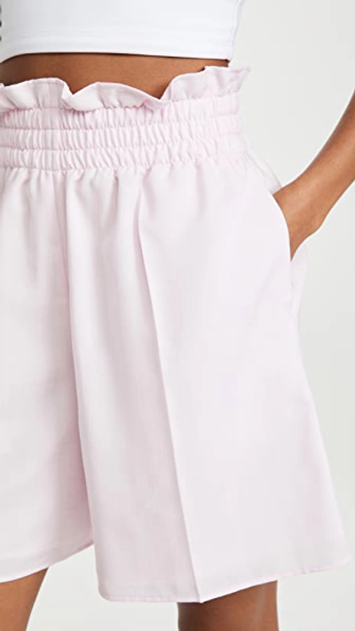 Shop Adeam Heather Shorts In Cherry Blossom