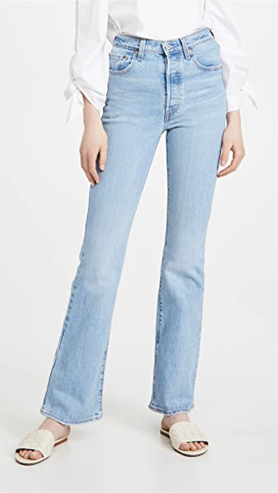 Shop Levi's Ribcage Bootcut Jeans Tango Lighten Up