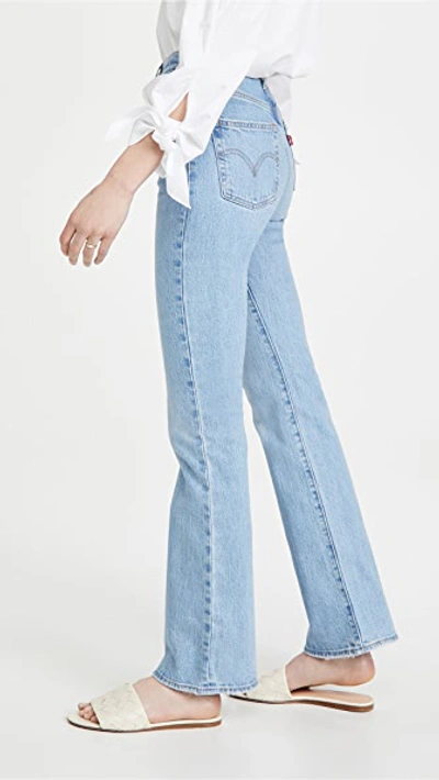 Shop Levi's Ribcage Bootcut Jeans Tango Lighten Up