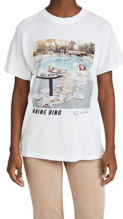 Shop Anine Bing Lili Tee Ab X To F In White