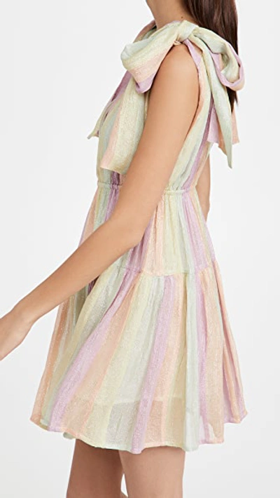 Shop Sundress Fanya Short Dress In Marbella Mix Pastel