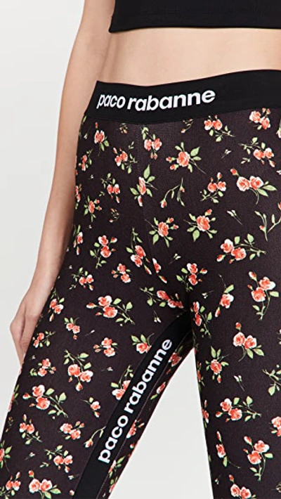 Shop Paco Rabanne Floral Leggings