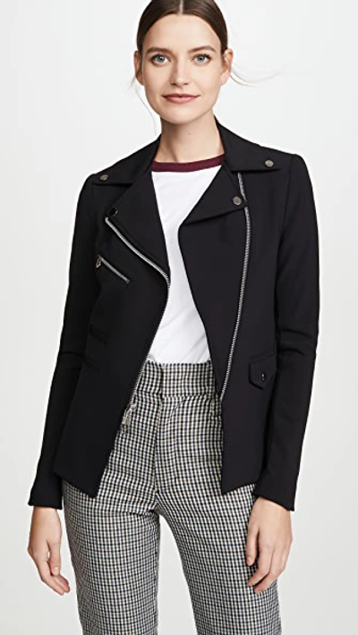 Shop Veronica Beard Scuba Hadley Jacket In Black