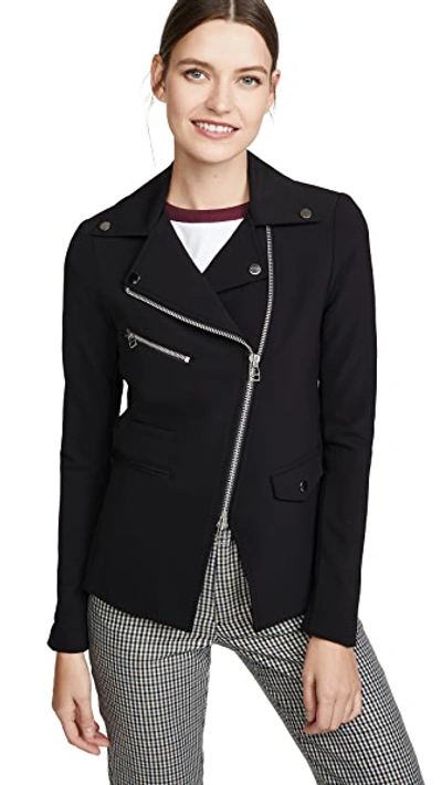 Shop Veronica Beard Scuba Hadley Jacket In Black