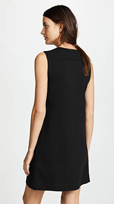 English Factory Lace Up Front Dress In Black