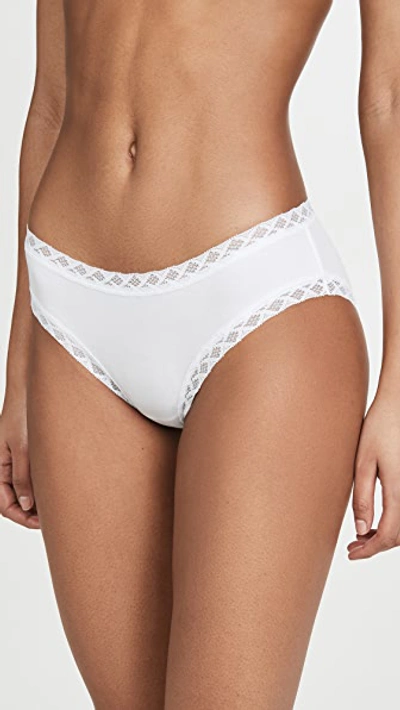 Natori Bliss 3-pack Cotton Blend Briefs In Black/cafe/white