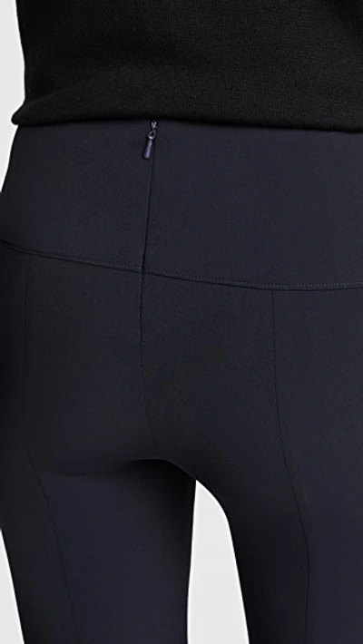 Veronica Beard Back Zip Scuba Pants In Navy