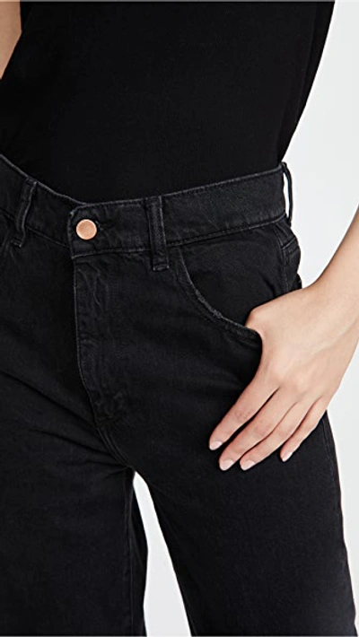 Dl Hepburn High Waist Crop Wide Leg Jeans In Lark