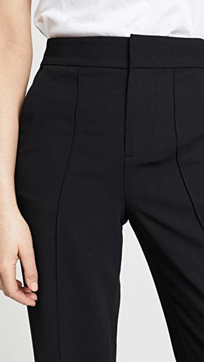 Alice And Olivia Athena Flared Wide Leg Trousers In Black
