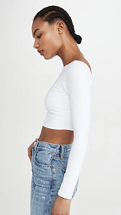 Susana Monaco Scoop Back Crop Top In Sugar
