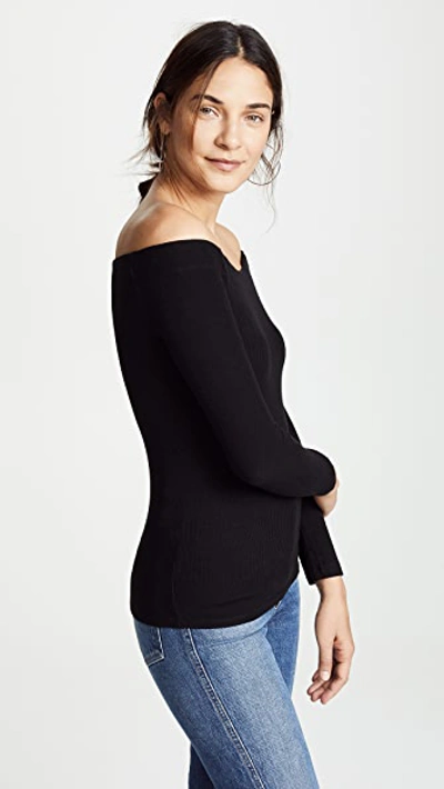 Long Sleeve Off The Shoulder Tee