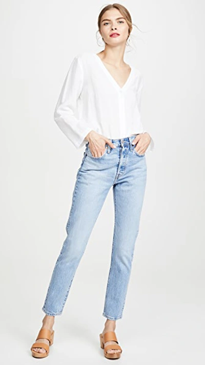 Levi's 501 High-rise Skinny Jeans In Tango Light In Tango Light