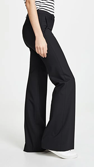 Theory Demitria Kick Flare Trousers In Black