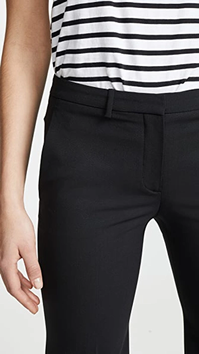 Theory Demitria Kick Flare Trousers In Black