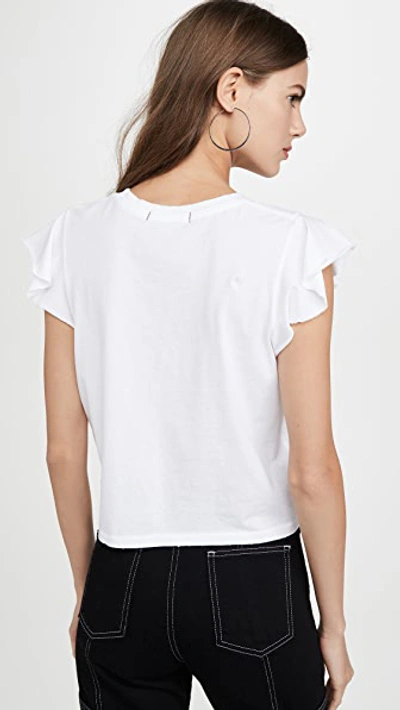 Amo Flutter Tee In White