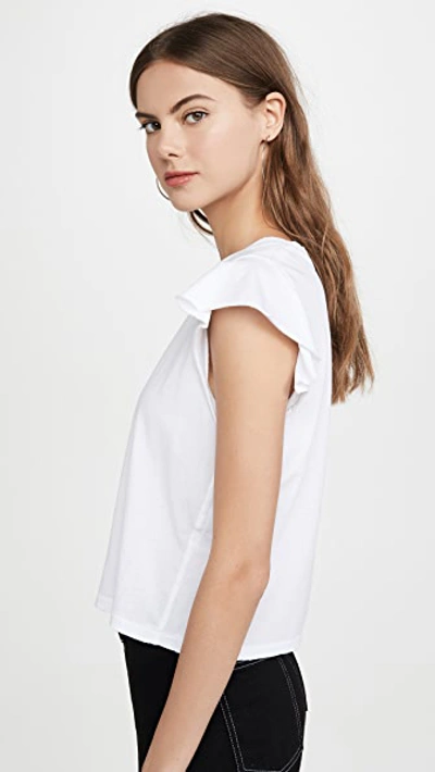 Amo Flutter Tee In White