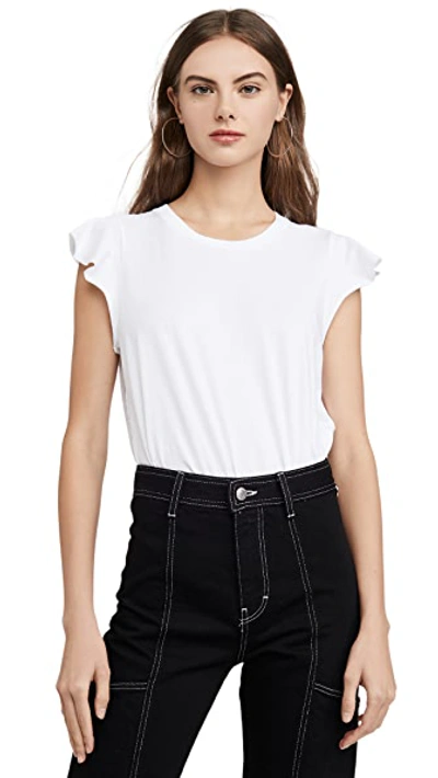 Amo Flutter Tee In White
