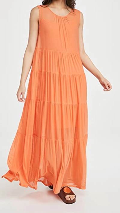 Shop Staud Benedetta Dress In Nectarine