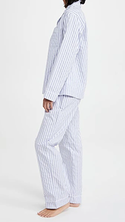 Bedhead Pajamas 3d Striped Long-sleeve Cotton Pajama Set In Blue 3d