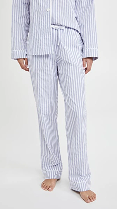 Bedhead Pajamas 3d Striped Long-sleeve Cotton Pajama Set In Blue 3d