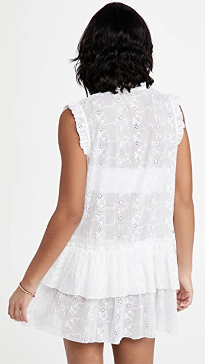 Playa Lucila Eyelet Dress In White