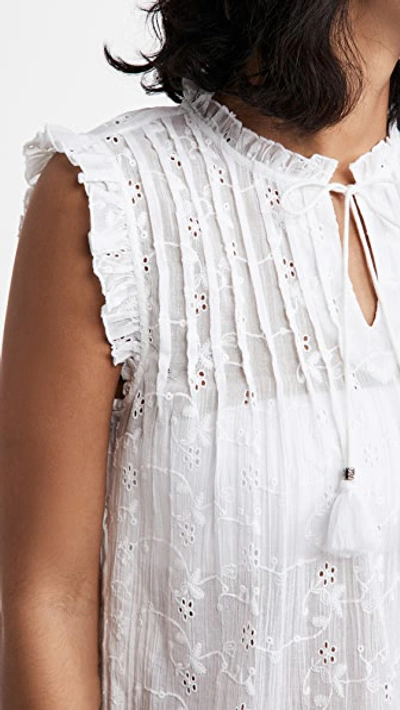Playa Lucila Eyelet Dress In White