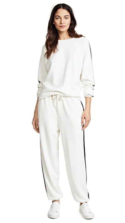 Shop Olivia Von Halle Missy Moscow Tracksuit In Ivory