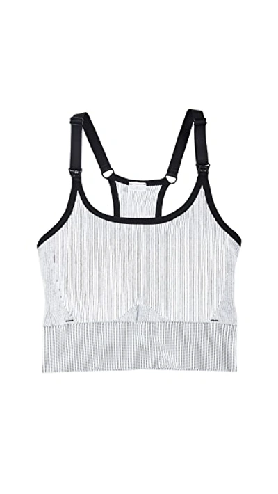 Ingrid & Isabel Seamless Maternity And Nursing Sports Bra In Black/white Combo