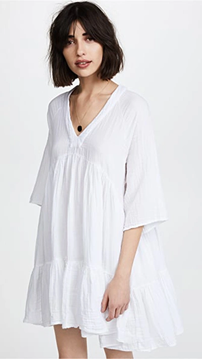 Shop 9seed Marbella Ruffle Dress White