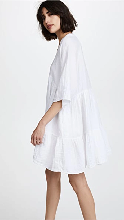 Shop 9seed Marbella Ruffle Dress White