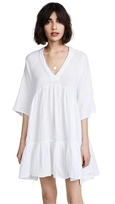 Shop 9seed Marbella Ruffle Dress White