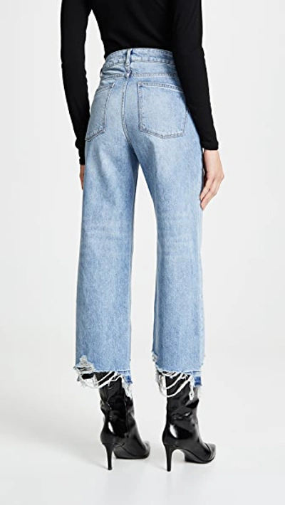 Dl1961 1961 Hepburn High Rise Wide Leg Jeans In Slate