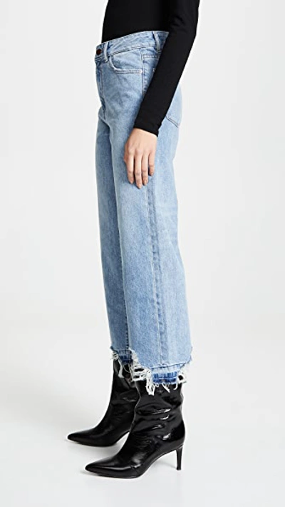 Shop Dl1961 Hepburn High Rise Wide Leg Jeans Slate