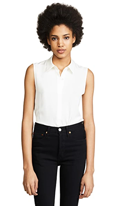 Shop Theory Modern Tanelis Blouse In Ivory