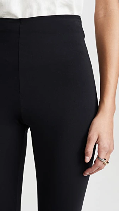Commando Black Velvet Leggings In Black