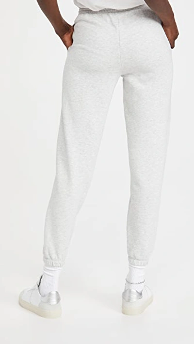 Shop Vince Essential Joggers In Light Heather Grey