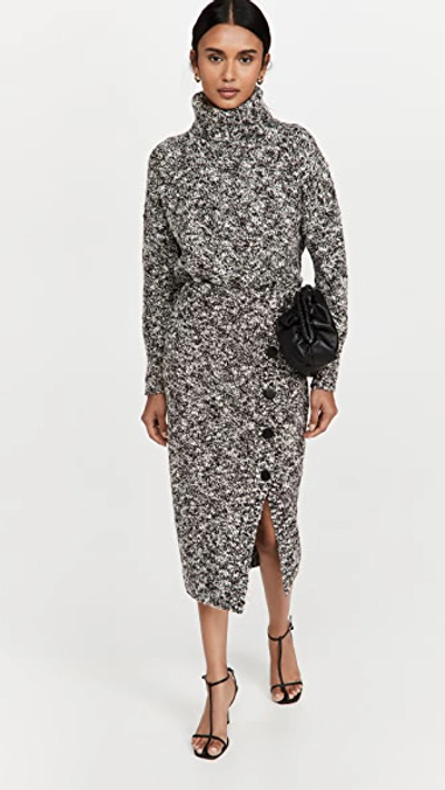 Shop Adam Lippes Pencil Skirt With Placket In Wool Boucle