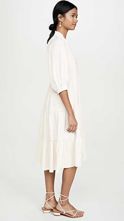 Shop Amanda Uprichard Saffron Midi Dress Ivory