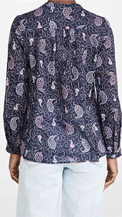 Shop Isabel Marant Étoile Maria Blouse In Faded Night