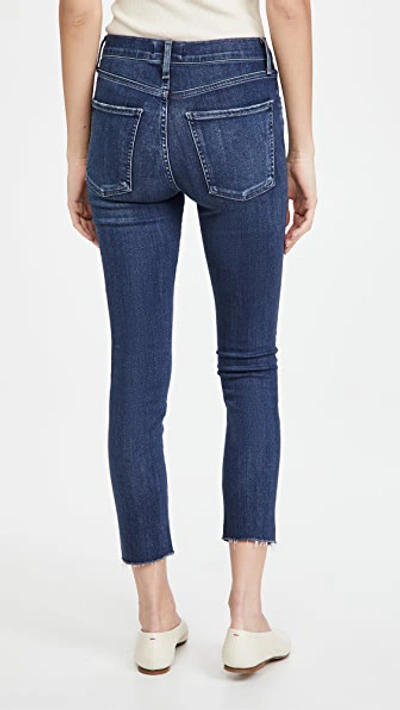 Shop Agolde Sophie High Rise Crop Skinny Jeans In Claremont