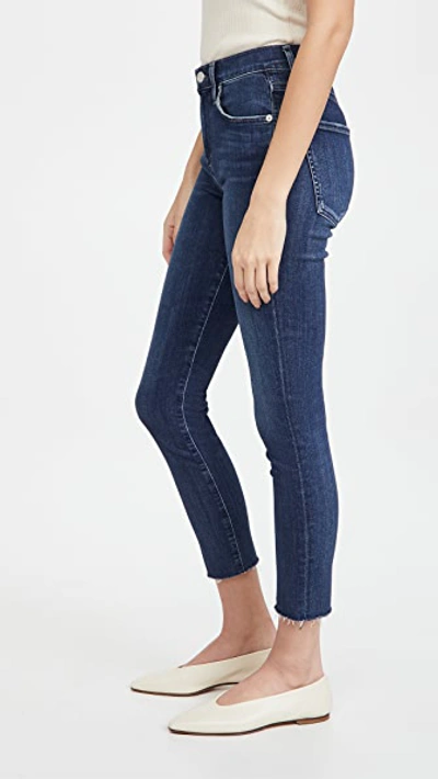 Shop Agolde Sophie High Rise Crop Skinny Jeans In Claremont