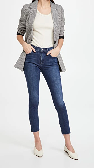 Shop Agolde Sophie High Rise Crop Skinny Jeans In Claremont